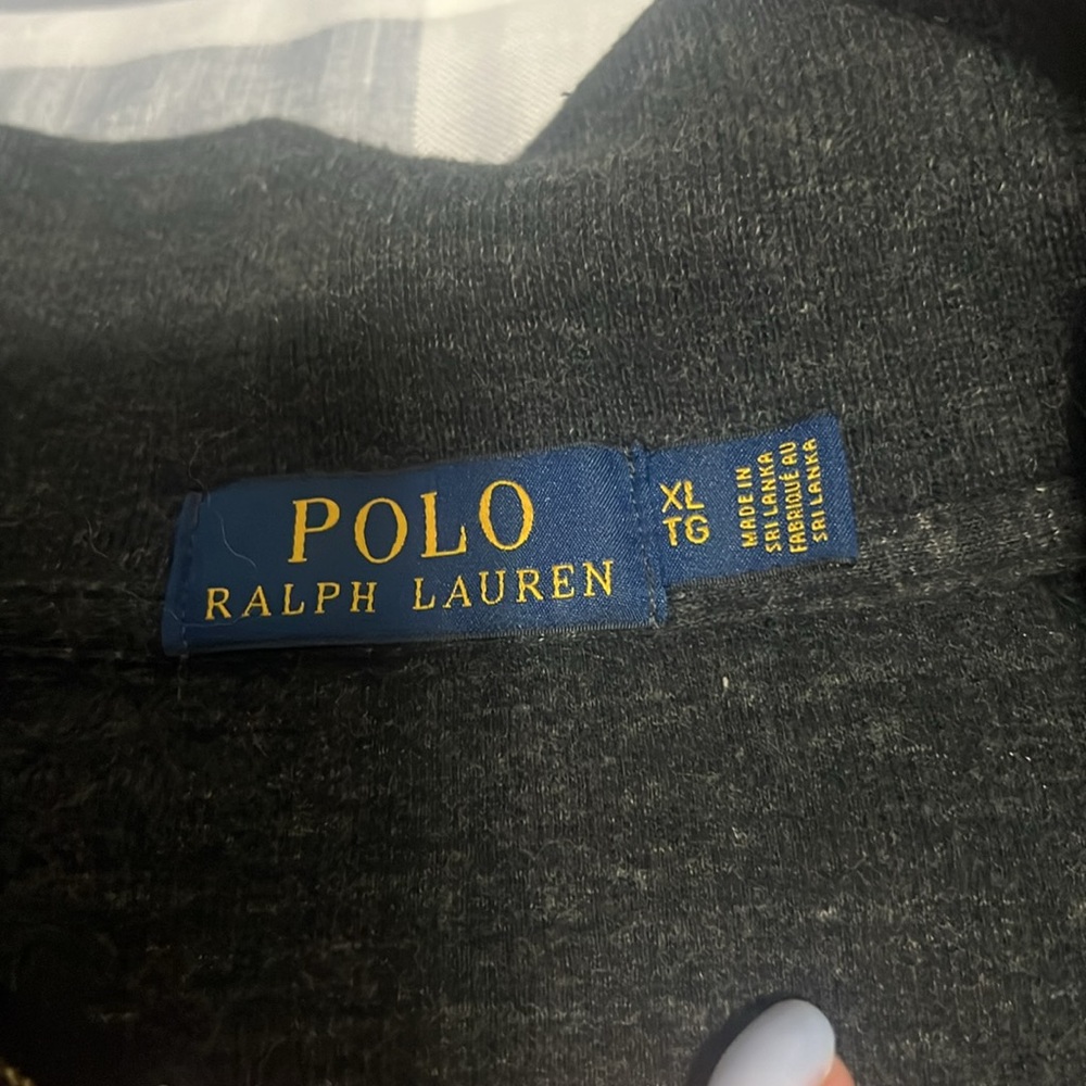 Ralph Lauren Dark Gray Quarter Zip Sweater! - Picture 3 of 5